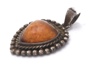 Jewellery, Pendant S925 4,4g heart with stone, in auction: Pawn – Tuesday 8 September 2020