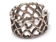 Jewellery, Ring S925 4,9g Ø16¼ hearts, in auction: Pawn – Tuesday 8 September 2020