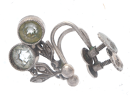 Jewellery, Earrings S830 1,5g with stones and screw lock, in auction: Pawn – Tuesday 8 September 2020