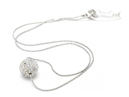 Jewellery - Necklace S925 4,3g 43-46cm with integrated pendant with stones, one missing - View 1