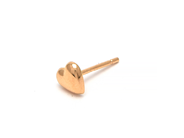 Lot - Earring 18K 0,1g heart, skew - View 1