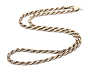 Jewellery, Necklace S925 14,2g 43cm "twisted rope-link" , in auction: Pawn – Tuesday 8 September 2020