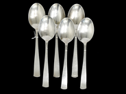 Silverware, Tablespoons 6 items S830 332,9g 20cm model: Rosenholm engraved, in auction: Pawn – Tuesday 8 September 2020