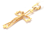 Jewellery, Pendant 21K 1,7g 35x20mm, cross, in auction: Pawn – Tuesday 8 September 2020