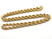 Jewellery, Necklace 9K 5,6g 50cm, "twisted rope-link", in auction: Pawn – Tuesday 8 September 2020