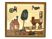 Art, Painting on pappersark, Nils "Björnjägaren" Rundgren, in auction: Pawn – Tuesday 8 September 2020