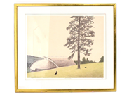 Art, Lithograph 30/360 Hakkonhallen artist unknown signature ambiguous Measurements approx 67,5x59 cm with frame.Frame somewhat worn , in auction: Pawn – Tuesday 8 September 2020