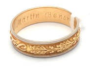 Lot, Ring engraved Ø21 18K 5,9g, in auction: Pawn – Tuesday 8 September 2020