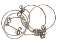 Jewellery, Earrings one pair silver 2,8g, in auction: Pawn – Tuesday 8 September 2020
