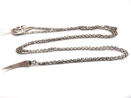 Jewellery, Chain with integrated pendant and one fjäderhänge at lock with graveringen Freedom S925 64cm 6,1g, in auction: Pawn – Tuesday 8 September 2020