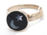 Jewellery, Ring with enamel S925 Ø18½ brv 4,9g, in auction: Pawn – Tuesday 8 September 2020