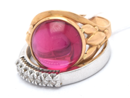 Lot, Lot of gold with stones engraved skew 18K brv 5,7g, in auction: Pawn – Tuesday 8 September 2020