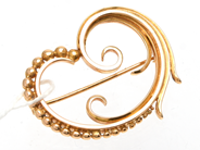 Jewellery, Brooch from 1953 18K 9,2g, in auction: Pawn – Tuesday 8 September 2020