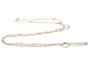 Jewellery, Chain with integrated ring S925 49,5-54cm 3,6g, in auction: Pawn – Tuesday 8 September 2020