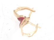 Jewellery, Earrings one pair with enamel 14K brv 0,8g, in auction: Pawn – Tuesday 8 September 2020