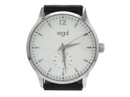 Watches, Wristwatch, Regal steel with bracelet i läderimitation, in auction: Pawn – Tuesday 8 September 2020