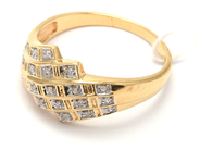 Jewellery, Ring 18K 4,3g Ø19½, with single cut diamonds 19xca0,005ct, in auction: Pawn – Tuesday 8 September 2020