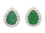 Jewellery, EARRINGS, 18K white gold, in auction: Classic – Saturday 26 September 2020