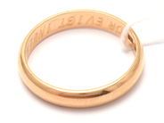 Lot, Ring 18K 4,6g Ø19¼ plain, engraved, in auction: Pawn – Tuesday 13 October 2020