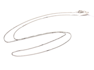 Jewellery, Chain Box-chain 18K 1,2g 42cm white gold, in auction: Pawn – Tuesday 13 October 2020