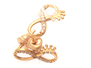 Jewellery, Earrings 21K 1,9g one pair with stones, in auction: Pawn – Tuesday 13 October 2020