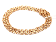Jewellery, Bracelet X-bracelet 18K 15,2g 19,5cm with box clasp, in auction: Pawn – Tuesday 13 October 2020