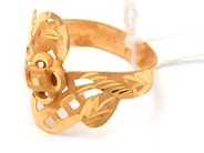 Lot, Ring 21K 1,8g Ø17½ (skew i ringshank), in auction: Pawn – Tuesday 13 October 2020