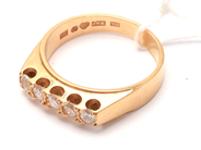 Jewellery - Ring 18K 5,3g Ø17½ with white stones - View 1