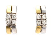 Jewellery, EARRINGS, 18K gold/white gold, in auction: Lilla jewellery – Thursday 22 October 2020