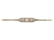 Jewellery, BROOCH, 18K white gold, in auction: Lilla jewellery – Thursday 22 October 2020