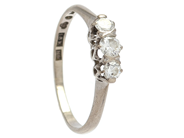 Jewellery, RING, 18K white gold, in auction: Lilla jewellery – Thursday 22 October 2020