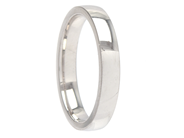 Jewellery - PLAIN RING, 18K white gold - View 1