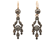 Jewellery, EARRINGS, 14K gold/silver, in auction: Classic – Saturday 21 November 2020