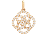 Jewellery - PENDANT, 18K gold with 48 brilliant cut diamonds 0,44 ctw - View 1