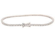 Jewellery - TENNIS BRACELET, 18K white gold - View 2