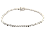 Jewellery, TENNIS BRACELET, 18K white gold, in auction: Modern – Saturday 16 January 2021