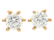 Jewellery, SOLITAIRE EARRINGS, 18K gold, in auction: Classic – Saturday 30 January 2021
