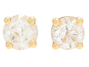 Jewellery - SOLITAIRE EARRINGS, 18K white gold - View 1