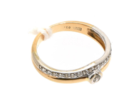 Jewellery, Ring 18K double-dyed with diamonds 1xca0,03ct+19xca0,01ct, Ø17, in auction: Pawn – Tuesday 2 March 2021