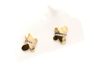 Jewellery, Earrings 1 pair 18K double-dyed, 1,2g, in auction: Pawn – Tuesday 2 March 2021