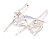 Jewellery, Earrings 1 pair S925, 2,5cm, in auction: Pawn – Tuesday 2 March 2021