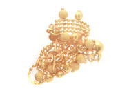 Jewellery, Earrings one pair 21K 5,1g Length: ca4,7cm, in auction: Pawn – Tuesday 2 March 2021