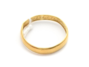 Lot, Ring 23K 2,2g Ø18½, engraved/skew, in auction: Pawn – Tuesday 2 March 2021