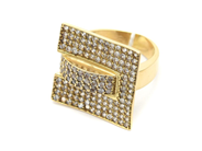 Lot, Ring 18K 8,2g Ø18, with white stones of which a few missing, in auction: Pawn – Tuesday 2 March 2021