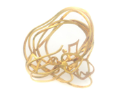 Jewellery, Earrings one pair 18K 3,7g Length: ca10cm, damaged, in auction: Pawn – Tuesday 2 March 2021
