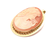 Jewellery, Pendant/Brooch 18K Brv: 9,0g Length: ca4cm, in auction: Pawn – Tuesday 2 March 2021