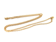 Lot, Chain "loop-in-loop-link" 18K 9,3g 59cm, damaged clasp, in auction: Pawn – Tuesday 2 March 2021