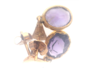 Jewellery, Earrings one pair 18K 3,3g, with purple stones, in auction: Pawn – Tuesday 2 March 2021