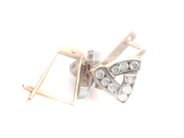 Jewellery, Earrings one pair 14K 3,2g, with white stones , in auction: Pawn – Tuesday 2 March 2021