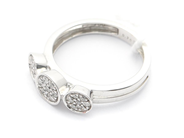 Jewellery, Ring 18K white gold 3,3g Ø16, with diamonds of total weight ca0,20ct, in auction: Pawn – Tuesday 2 March 2021